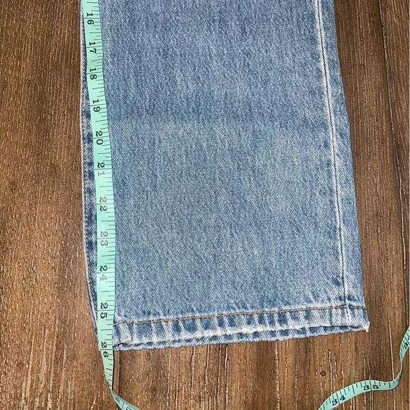 BLANK NYC Ankle Crop Jean Womens 25 Baxter High Rise Ripped Ribcage Straight Leg - Picture 11 of 14